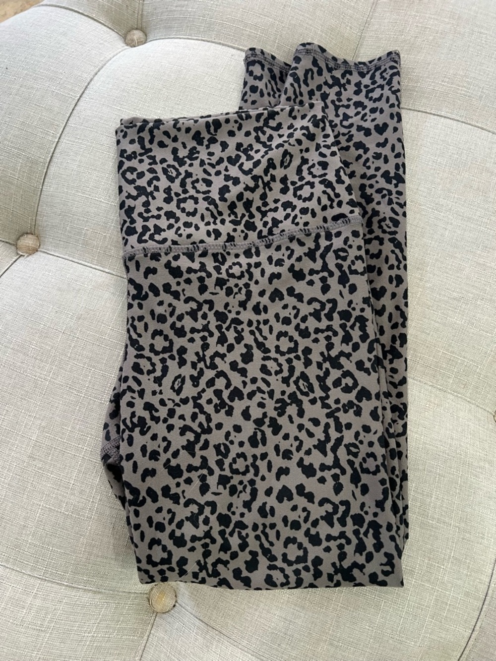 Evolution and Creation Taupe and Black Leopard Leggings